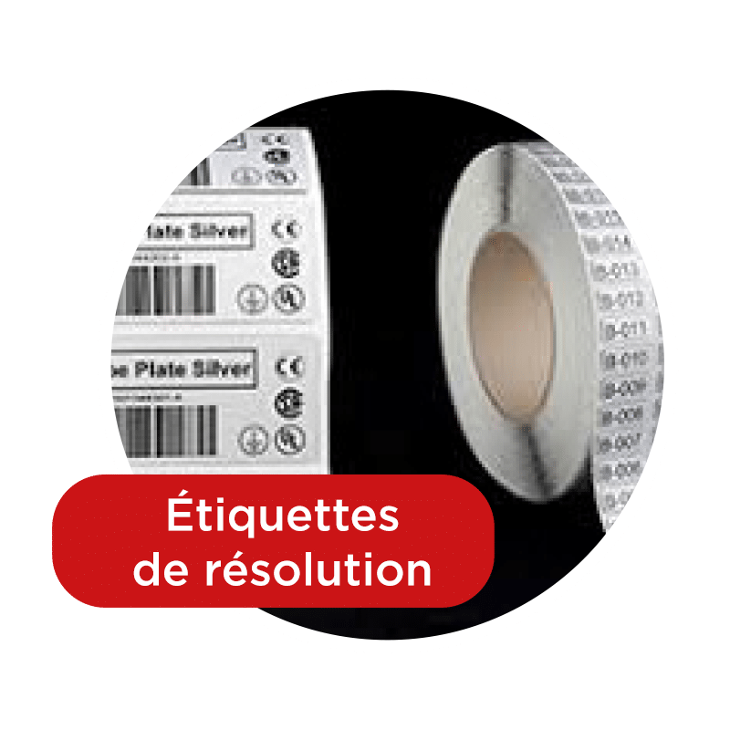 Étiquettes de résolution