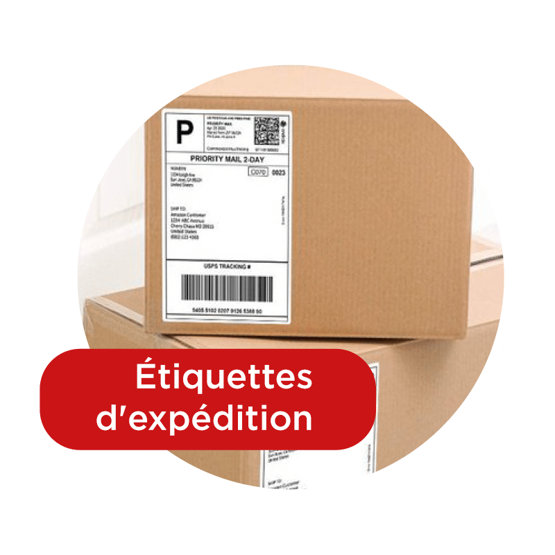 étiquettes d'expédition