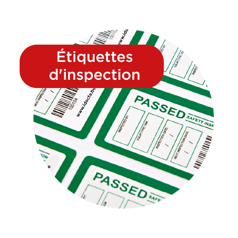 Étiquettes d'inspection