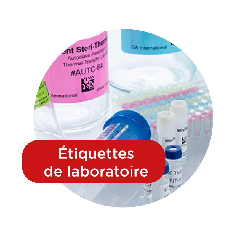 Étiquettes de laboratoire