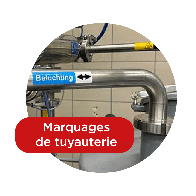 Marquages de tuyauterie